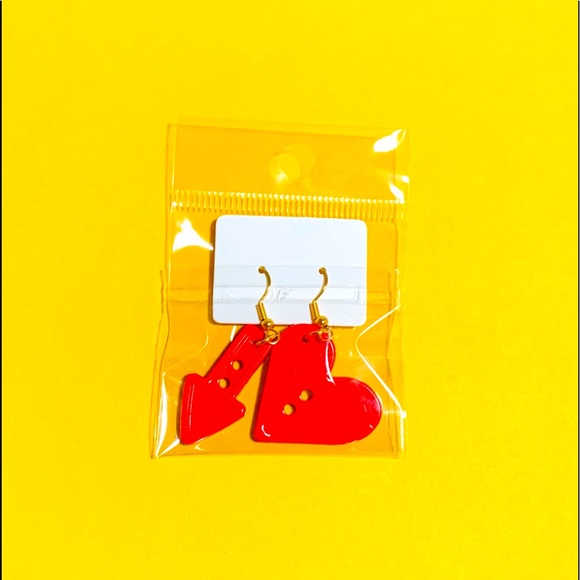 RETRO COLORFUL SHAPES Button Earrings - Picture 7 of 10